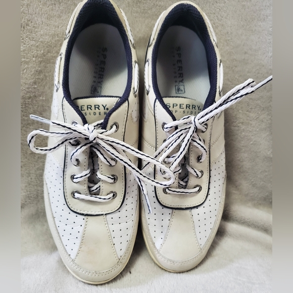 Sperry Top Sider Leather Lace up Womens Shoes - Picture 2 of 5